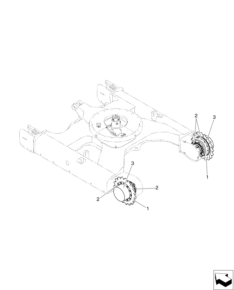 Схема запчастей Case CX50B - (02-003[01]) - MOTOR INSTAL, PROPEL (35) - HYDRAULIC SYSTEMS