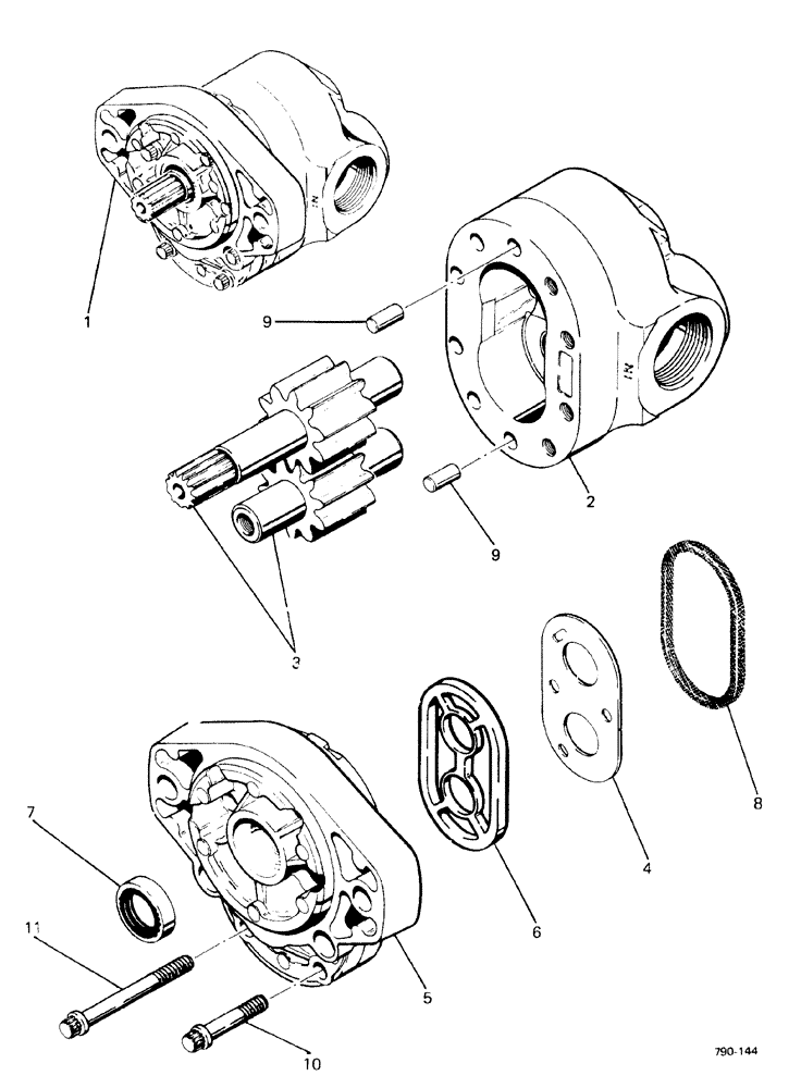 Схема запчастей Case 580F - (155A) - HYDRAULICS PUMP (35) - HYDRAULIC SYSTEMS