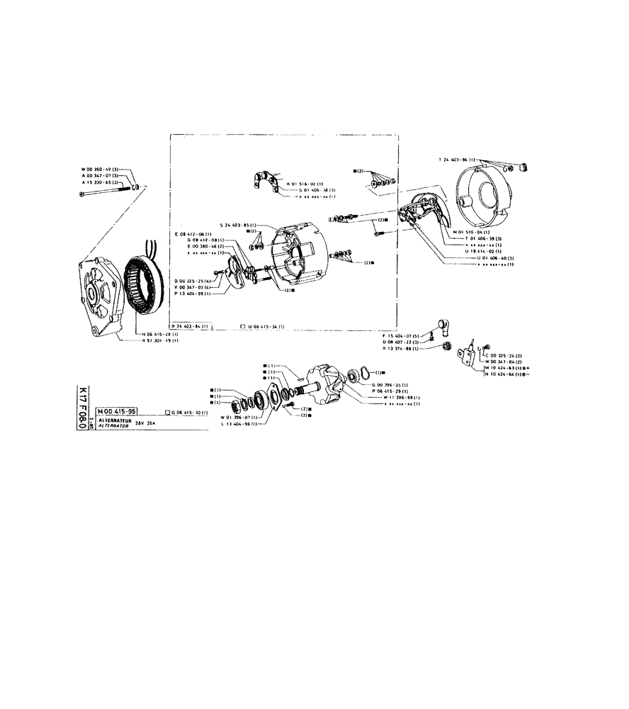 Схема запчастей Case 220 - (247) - ALTERNATOR (06) - ELECTRICAL SYSTEMS
