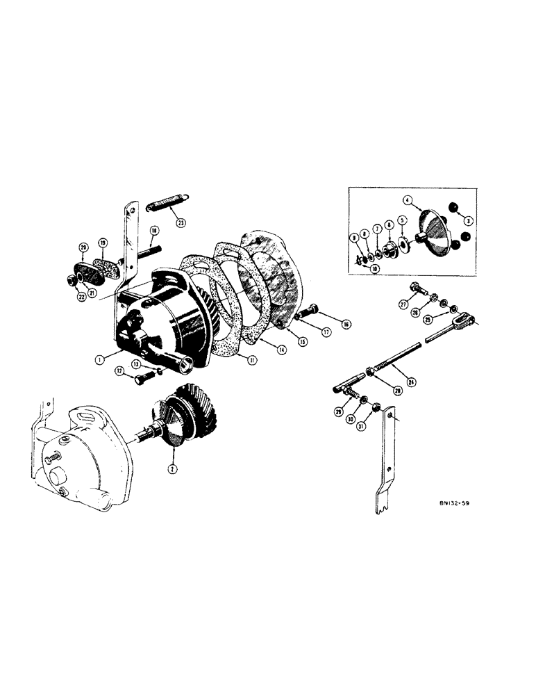 Схема запчастей Case 400 - (020) - GOVERNOR - GAS (02) - FUEL SYSTEM
