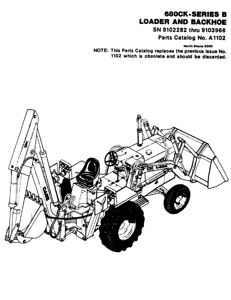 Схема запчастей Case 680CK - (001) - PARTS CATALOG (05) - SERVICE & MAINTENANCE