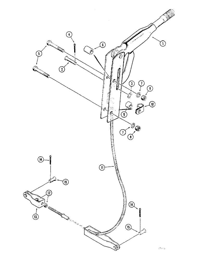 Схема запчастей Case 475 - (190) - PARKING BRAKE (33) - BRAKES & CONTROLS