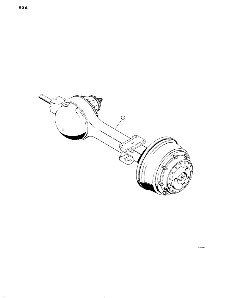 Схема запчастей Case W14 - (093A) - AXLE ASSEMBLIES (06) - POWER TRAIN
