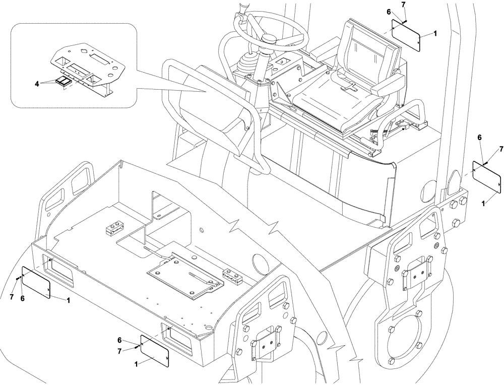 Схема запчастей Case DV204 - (04-426/124[01]) - ELECTRICAL CIRCUIT (06) - ELECTRICAL SYSTEMS