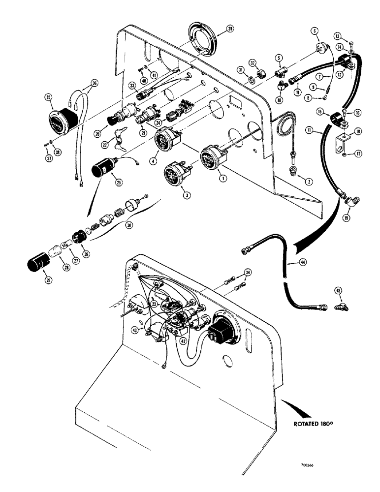 Схема запчастей Case 310G - (090) - INSTRUMENT PANEL (06) - ELECTRICAL SYSTEMS