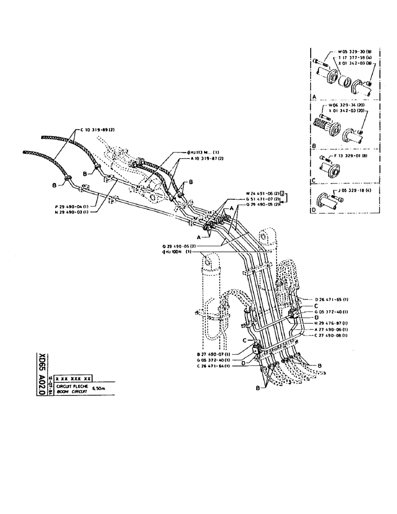 Схема запчастей Case 160CK - (293) - BOOM CIRCUIT (09) - BOOMS