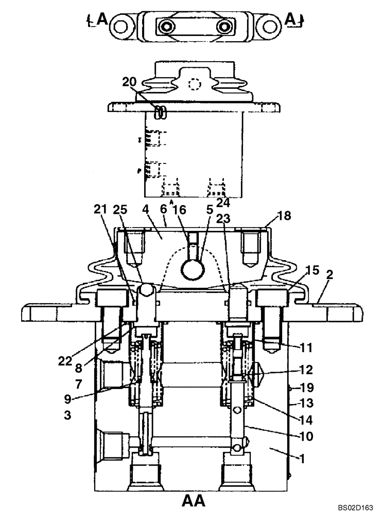Схема запчастей Case CX130 - (08-121) - VALVE ASSY - REMOTE CONTROL, DOZER BLADE (08) - HYDRAULICS