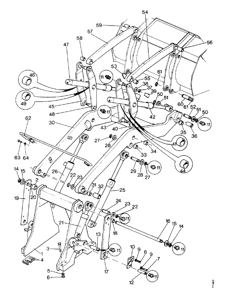 Схема запчастей Case 850 - (J01-1) - LOADER - MECHANICAL PARTS (05) - UPPERSTRUCTURE CHASSIS