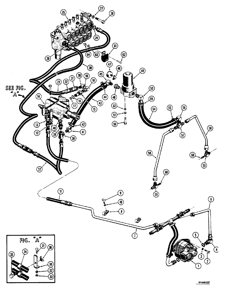 Схема запчастей Case 32 - (101A) - BASIC BACKHOE HYDRAULICS (MODEL 32-S) 