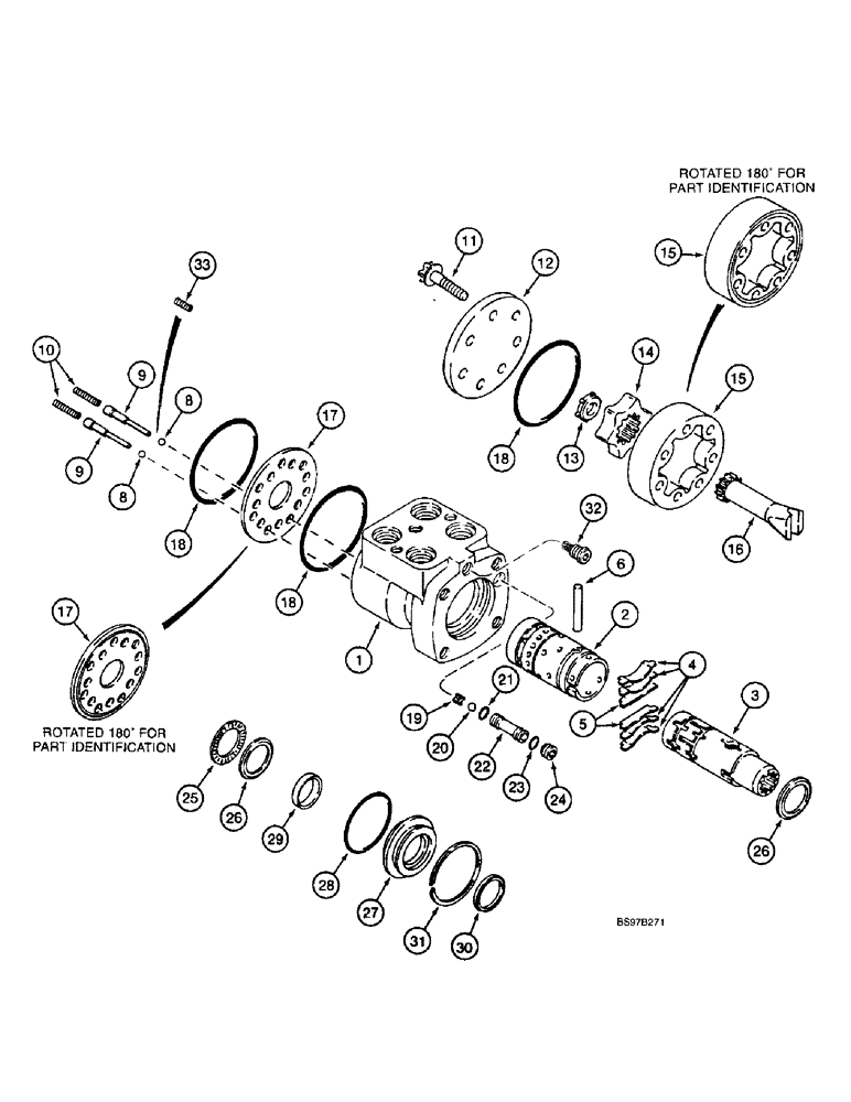 Схема запчастей Case 590SL - (5-10) - STEERING CONTROL VALVE (05) - STEERING