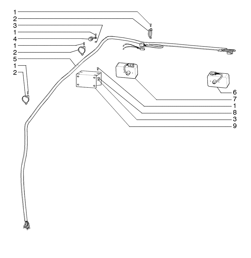 Схема запчастей Case 845B - (04-07[01]) - ELECTRICAL SYSTEM, REAR FRAME (04) - ELECTRICAL SYSTEMS