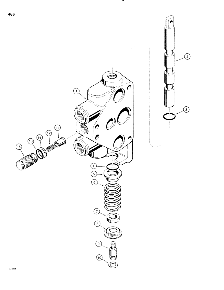 Схема запчастей Case P60 - (466) - H513648 SWING, BUCKET, AND BLADE LIFT SECTION (84) - BOOMS, DIPPERS & BUCKETS
