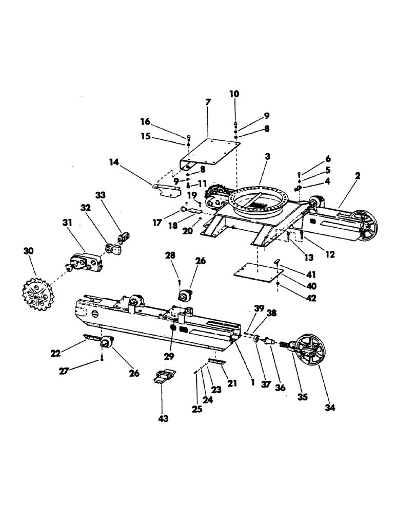 Схема запчастей Case 40YC - (008) - CRAWLER UNDERCARRIAGE AND ATTACHING PARTS (04) - UNDERCARRIAGE