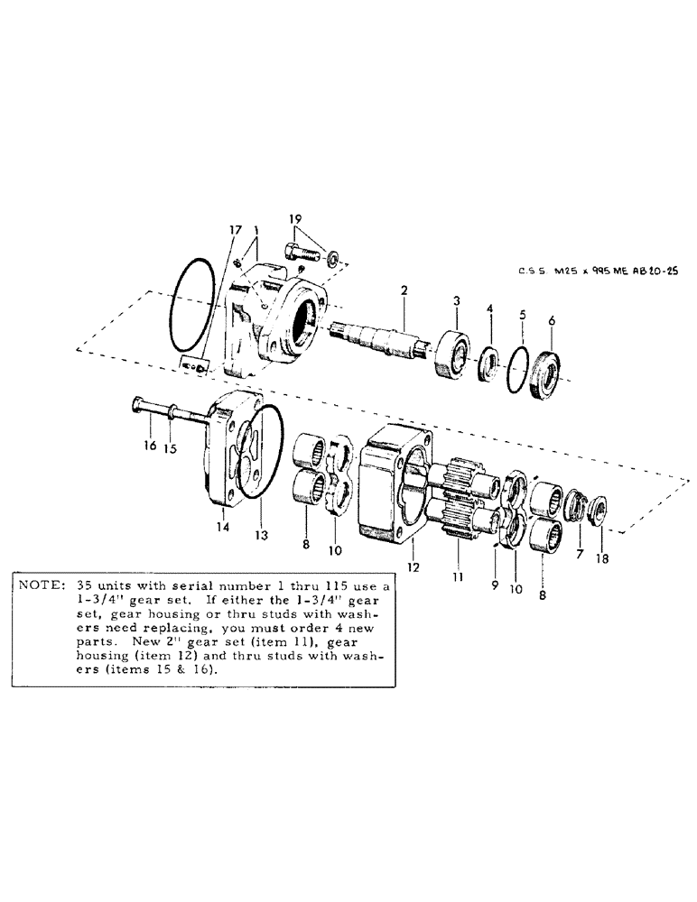 Схема запчастей Case 30YC - (H25) - TURNTABLE SWING MOTOR (07) - HYDRAULIC SYSTEM