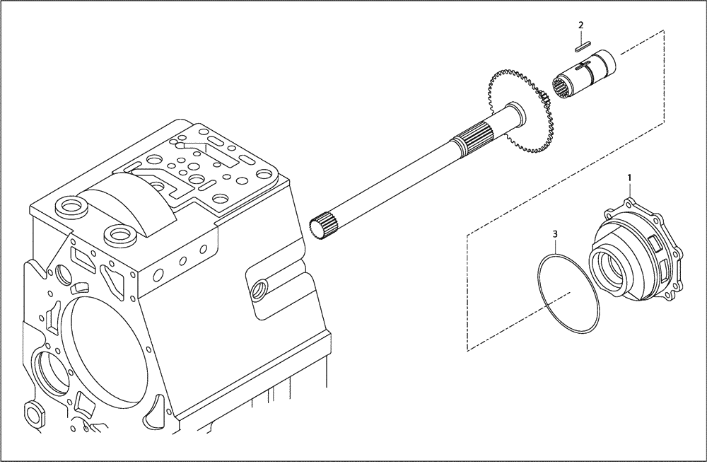 Схема запчастей Case 327B - (18A00000969[001]) - OIL PUMP, GEARBOX (87450704) (03) - Converter / Transmission