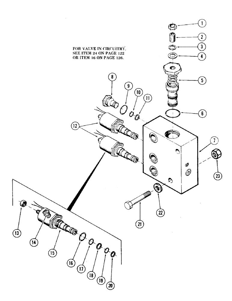 Схема запчастей Case 35 - (182) - SOLENOID MONOBLOCK VALVE, (USED ON UNITS WITH PIN 6266131 THRU 6266300) (35) - HYDRAULIC SYSTEMS