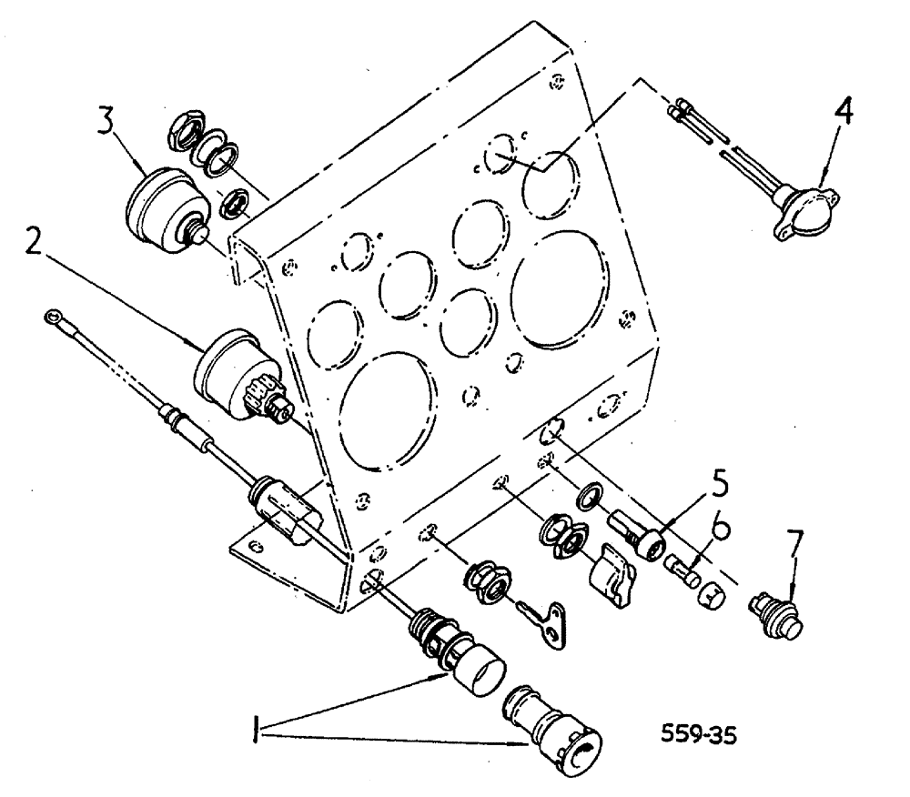 Схема запчастей Case 3400 - (056) - SWITCHES AND PANEL LIGHT (55) - ELECTRICAL SYSTEMS