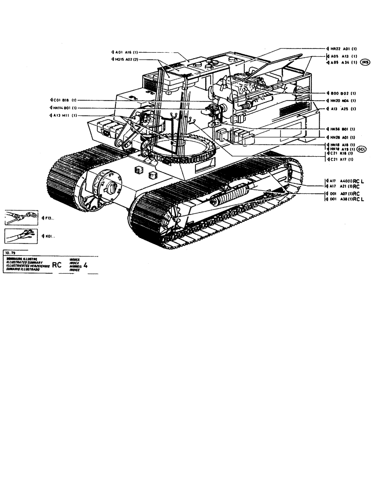 Схема запчастей Case RC200L - (001F) - ILLUSTRATED SUMMARY 