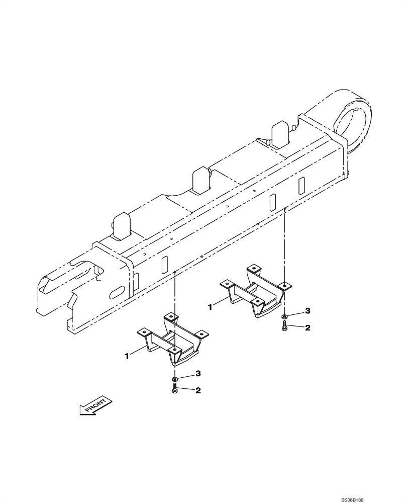Схема запчастей Case CX700 - (05-009-00[01]) - GUIDE, CHAIN (11) - TRACKS/STEERING