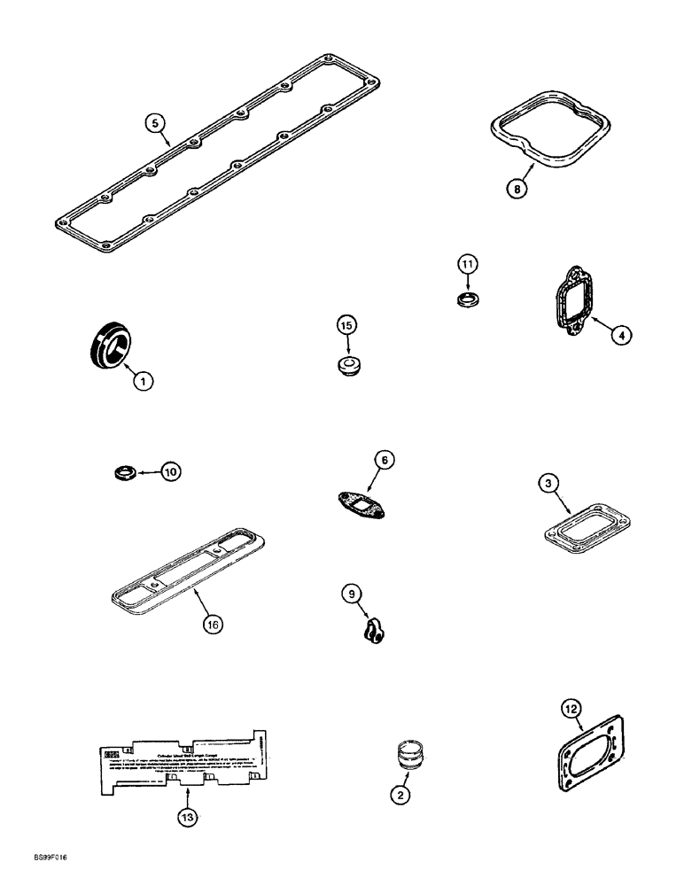 Схема запчастей Case 621B - (2-46) - GASKET KIT, 6T-590 EMISSIONS CERTIFIED ENGINE, LOADER P.I.N. JEE0053350 AND AFTER, VALVE GRIND (02) - ENGINE