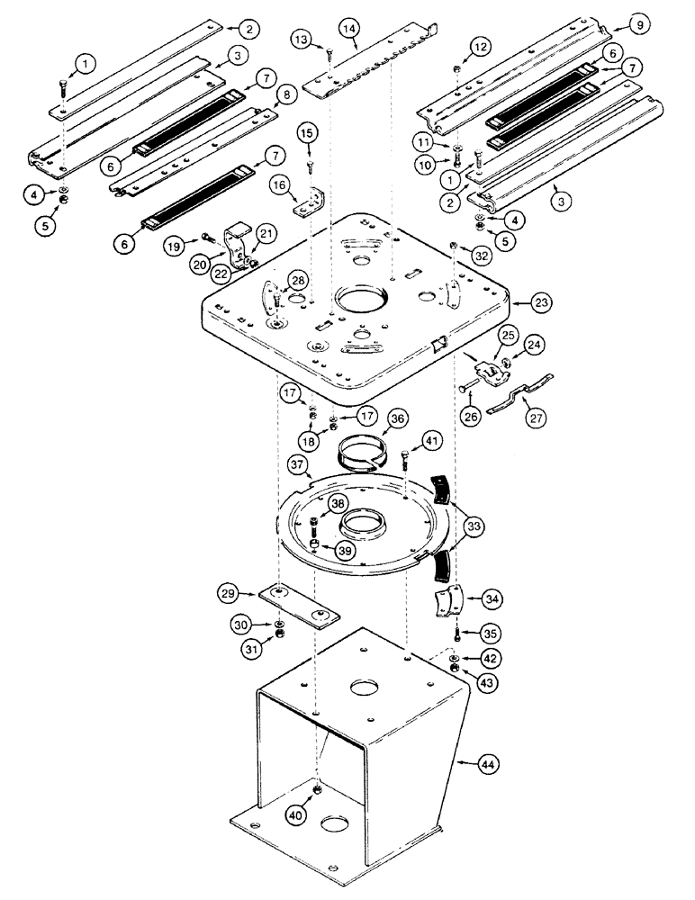 Схема запчастей Case 580SK - (9-126) - STANDARD SUSPENSION SEAT (14MAN.S), NOT FOR PRESTIGE (09) - CHASSIS/ATTACHMENTS