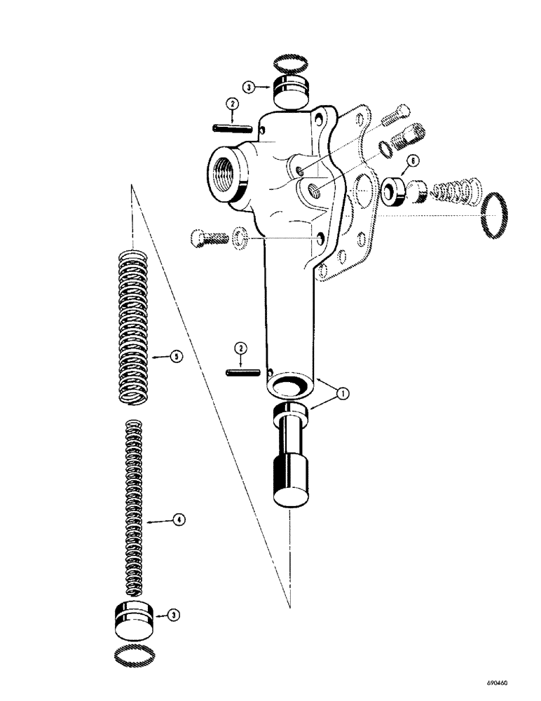 Схема запчастей Case W10C - (172) - L30323 CONVERTER REGULATING VALVE (06) - POWER TRAIN