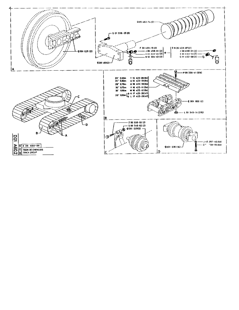 Схема запчастей Case 90BCL - (149) - TRACK GROUP (04) - UNDERCARRIAGE