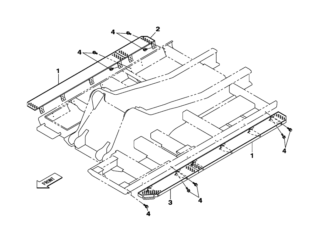 Схема запчастей Case CX350C - (09-006[00]) - CATWALK (09) - CHASSIS/ATTACHMENTS