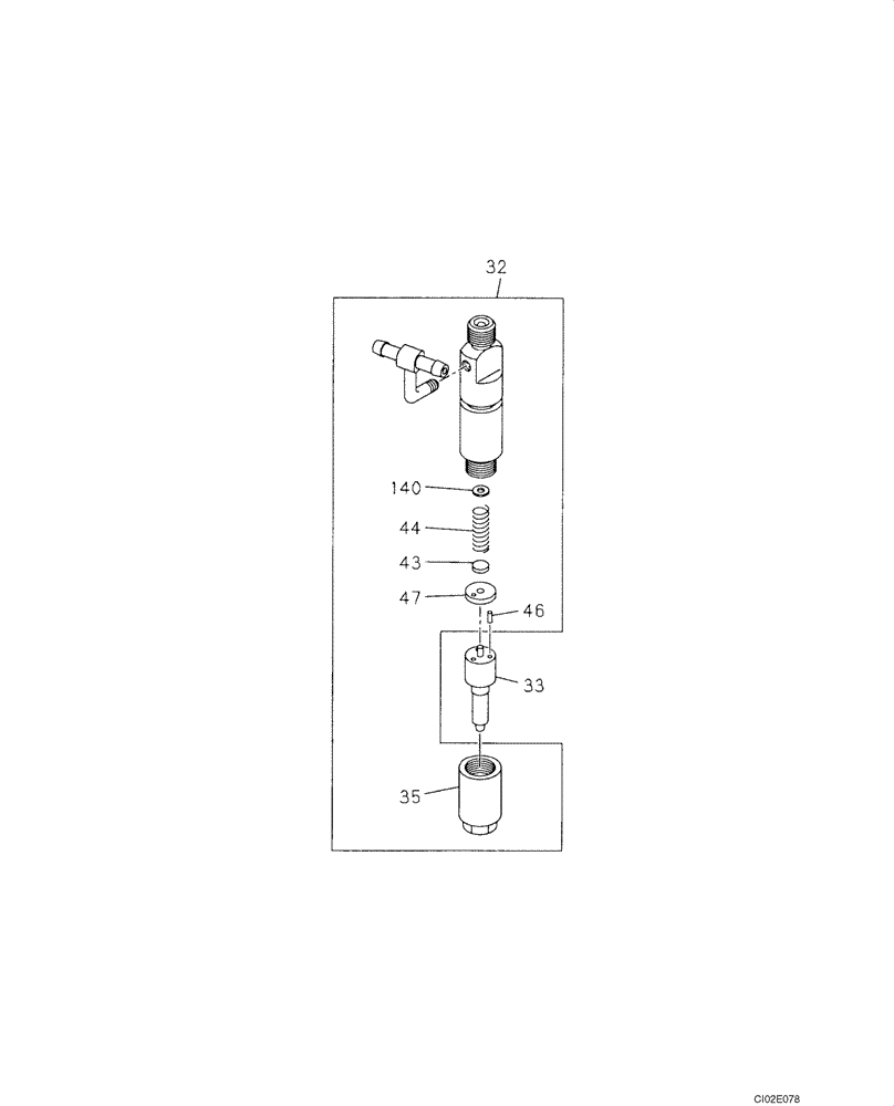Схема запчастей Case CX75SR - (03-09) - FUEL INJECTION - NOZZLE (03) - FUEL SYSTEM