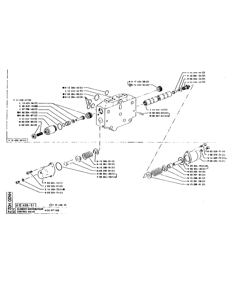 Схема запчастей Case 160CK - (218) - CONTROL VALVE (07) - HYDRAULIC SYSTEM