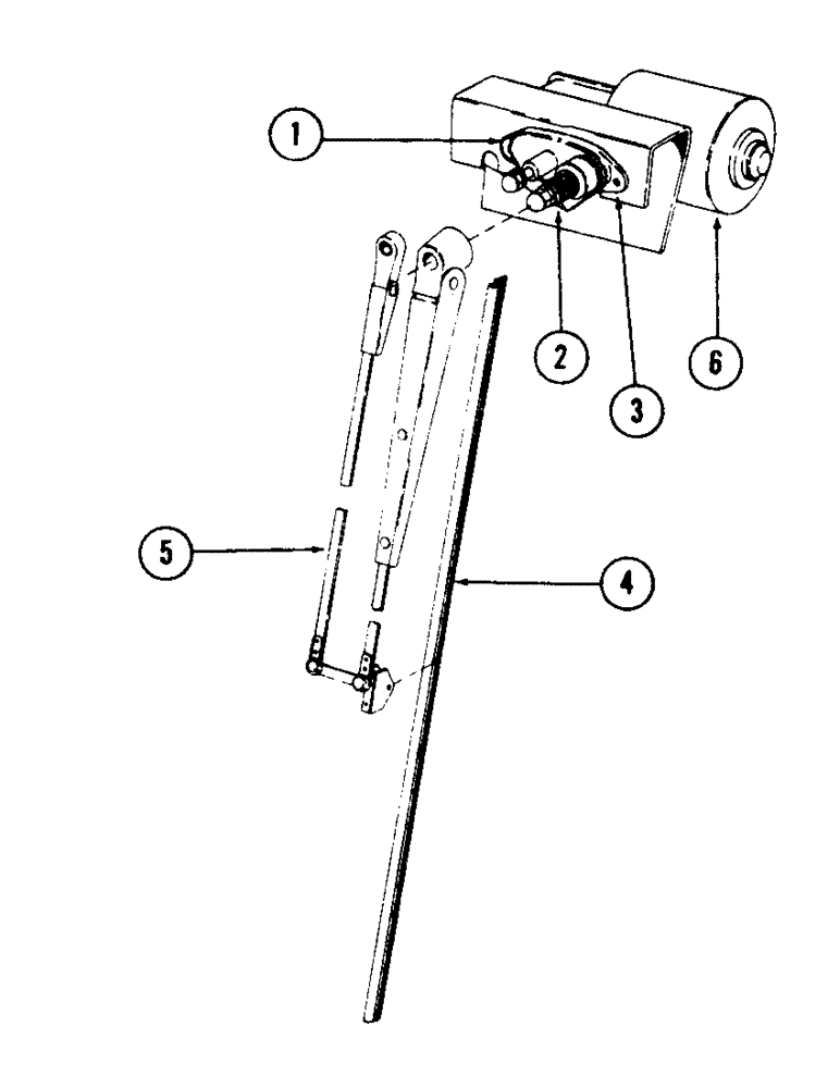 Схема запчастей Case 35 - (064) - WINDSHIELD WIPER AND ATTACHING PARTS, (USED ON UNITS WITH PIN 6266131 THRU 6266300) (55) - ELECTRICAL SYSTEMS