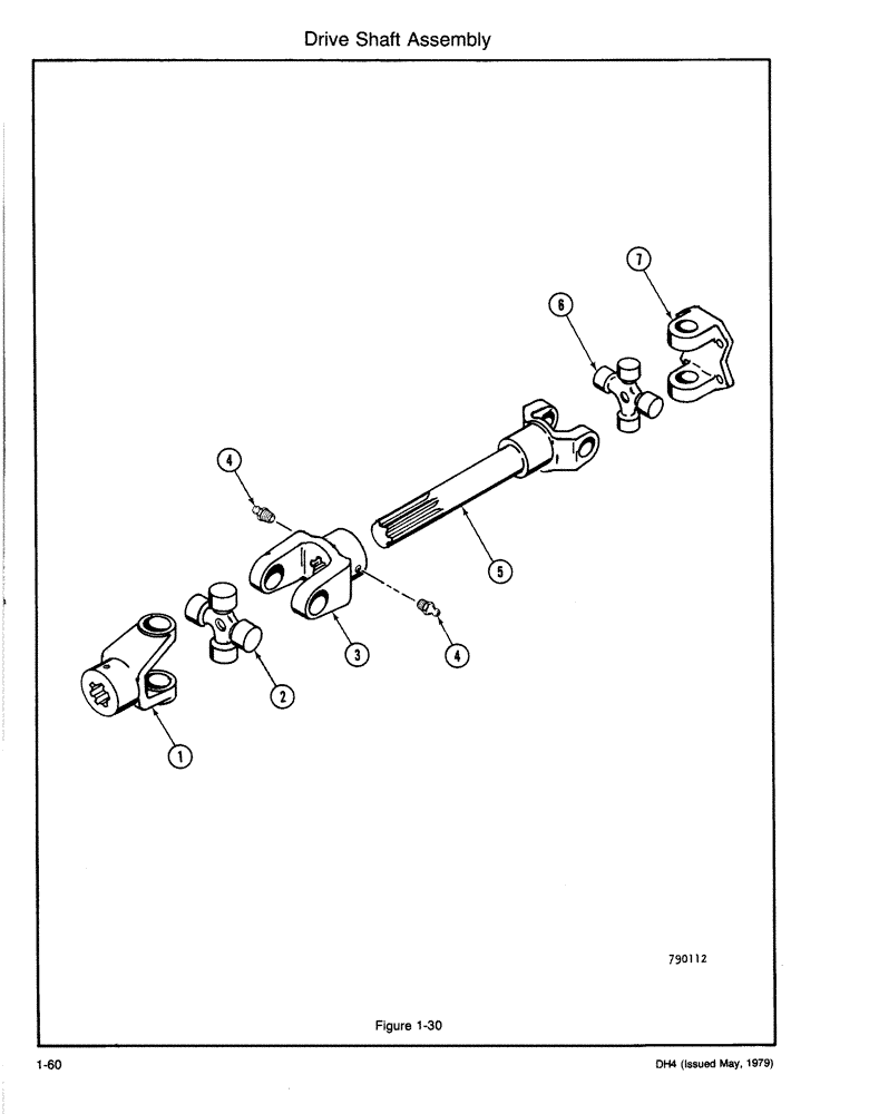 Схема запчастей Case DH4 - (1-60) - DRIVE SHAFT ASSEMBLY (33) - BRAKES & CONTROLS