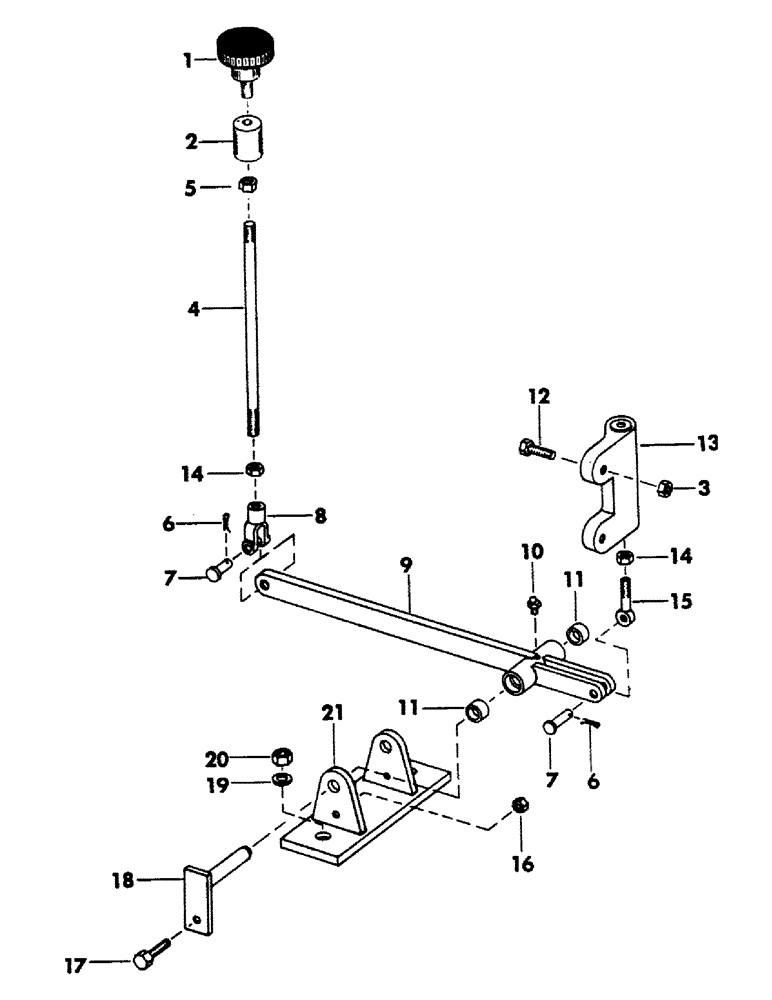 Схема запчастей Case 40BLC - (132) - TRACK BRAKE VALVE AND CONTROL LINKAGE (04) - UNDERCARRIAGE