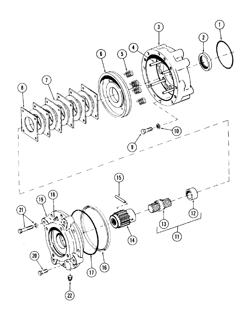 Схема запчастей Case 120 - (119) - SWING BRAKE (33) - BRAKES & CONTROLS