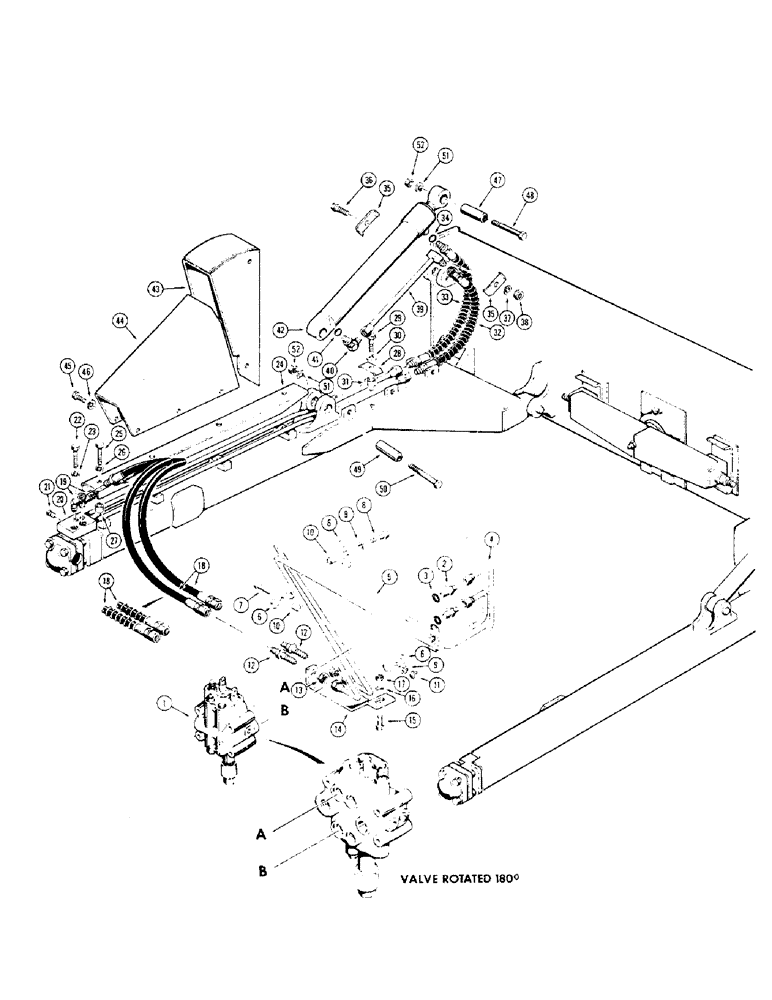 Схема запчастей Case 310G - (230) - POWER TILT DOZER HYDRAULICS (TILT CIRCUIT) (07) - HYDRAULIC SYSTEM