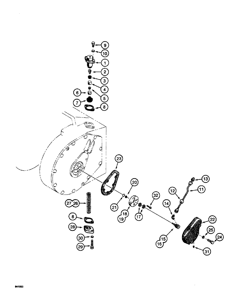 Схема запчастей Case 19 - (42) - BRAKE CYLINDER AND TUBE 