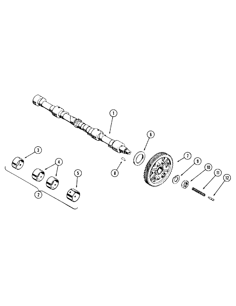Схема запчастей Case 680CK - (045A) - CAMSHAFT, (251) SPARK IGNITION ENGINE (10) - ENGINE