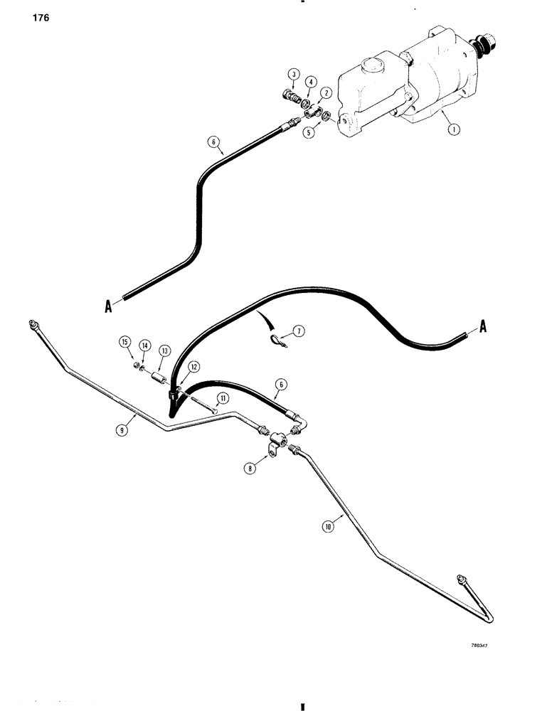 Схема запчастей Case W11 - (176) - REAR WHEEL BRAKE SYSTEM (07) - BRAKES