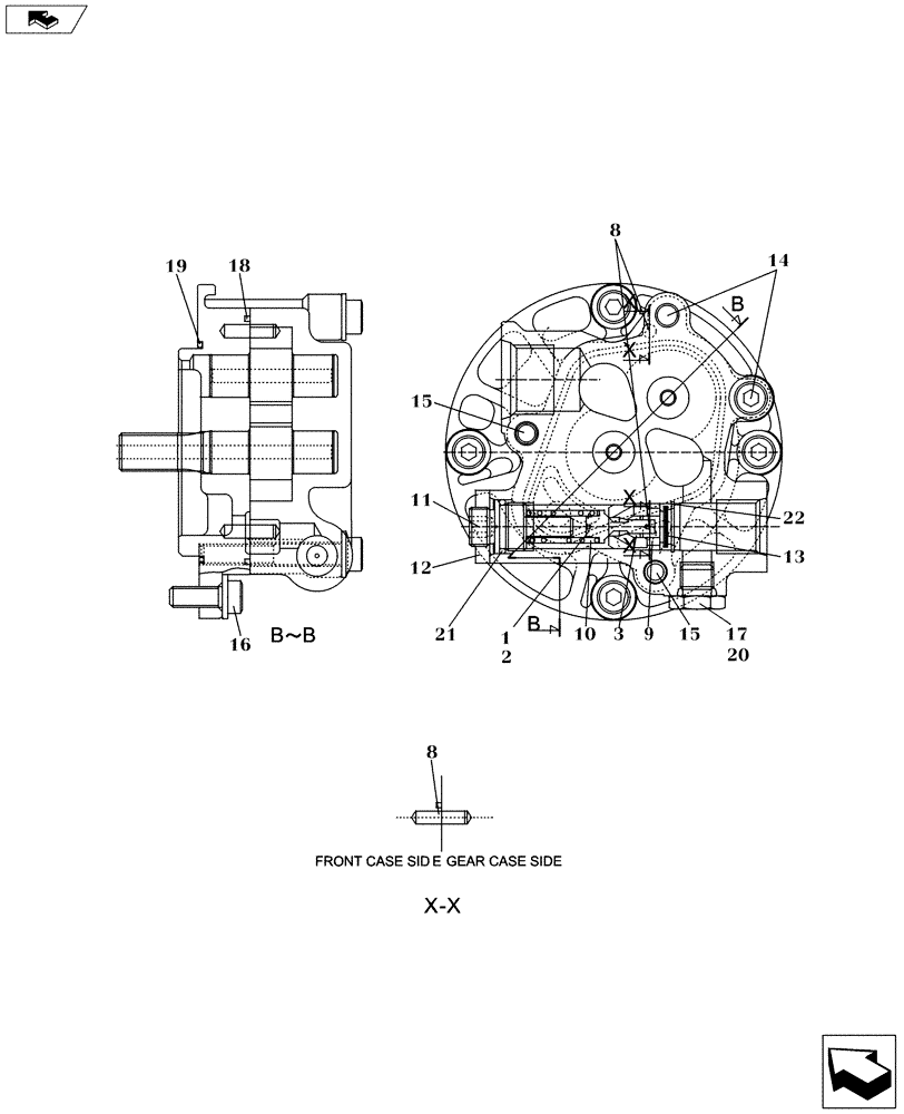 Схема запчастей Case CX145C SR - (35.106.AD[05]) - HYDRAULIC PUMP (35) - HYDRAULIC SYSTEMS