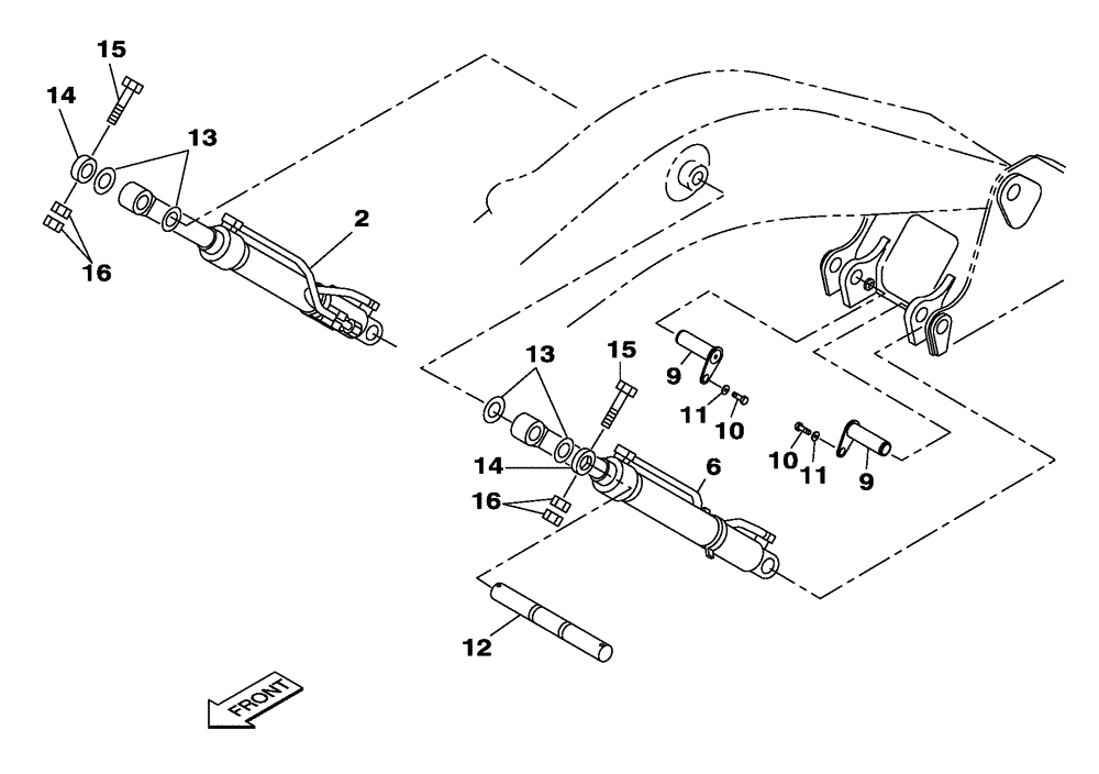Схема запчастей Case CX130C - (35.736.AC[07]) - BOOM CYLINDER LINES (35) - HYDRAULIC SYSTEMS
