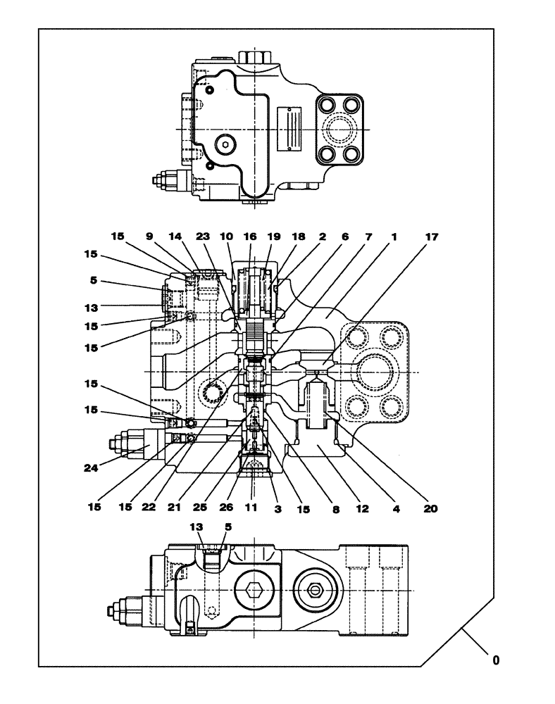 Схема запчастей Case CX130C - (35.359.AN[02]) - HOLDING VALVE (35) - HYDRAULIC SYSTEMS