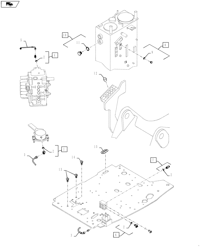 Схема запчастей Case CX145C SR - (35.310.AA[05]) - PLUG - SB G STD (OFFSET) (35) - HYDRAULIC SYSTEMS