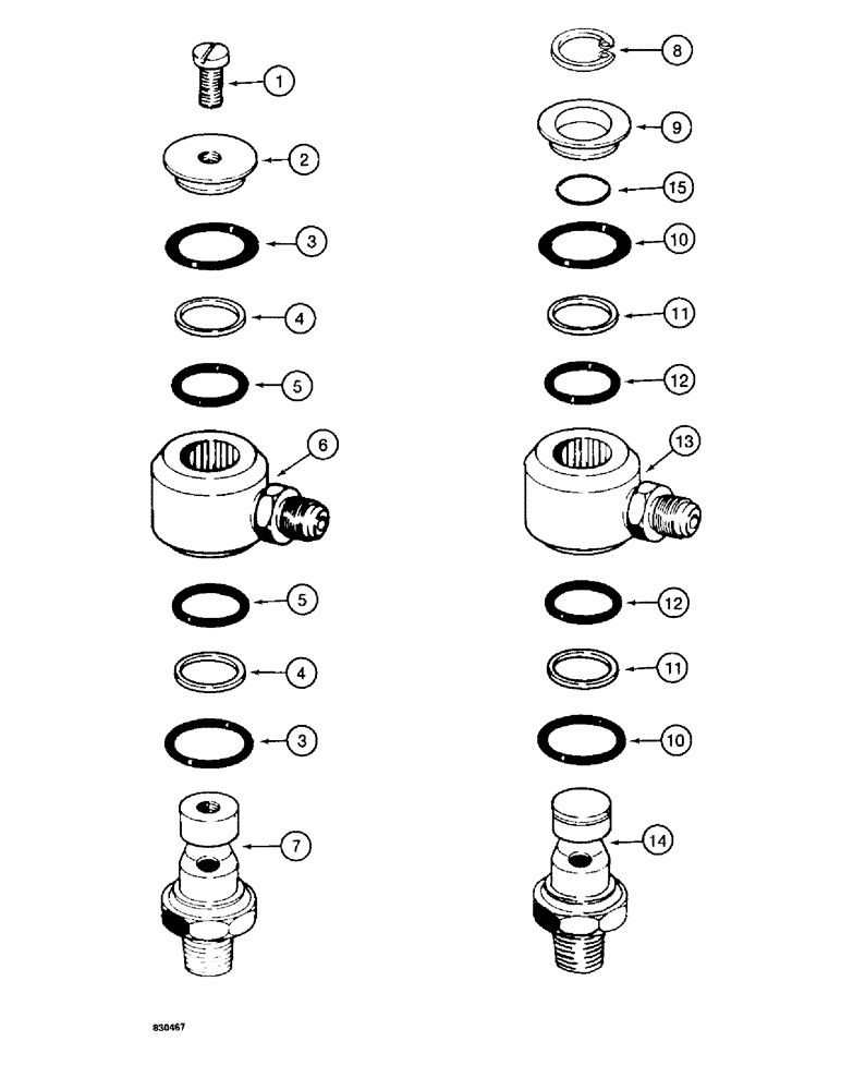 Схема запчастей Case 1187 - (146) - INNER SWIVEL - UPPER (04) - UNDERCARRIAGE