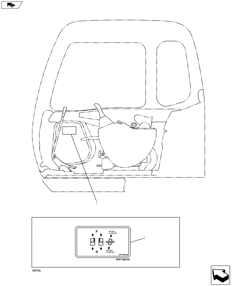 Схема запчастей Case CX160C - (90.108.AA[01]) - DECAL, CAB (90) - PLATFORM, CAB, BODYWORK AND DECALS
