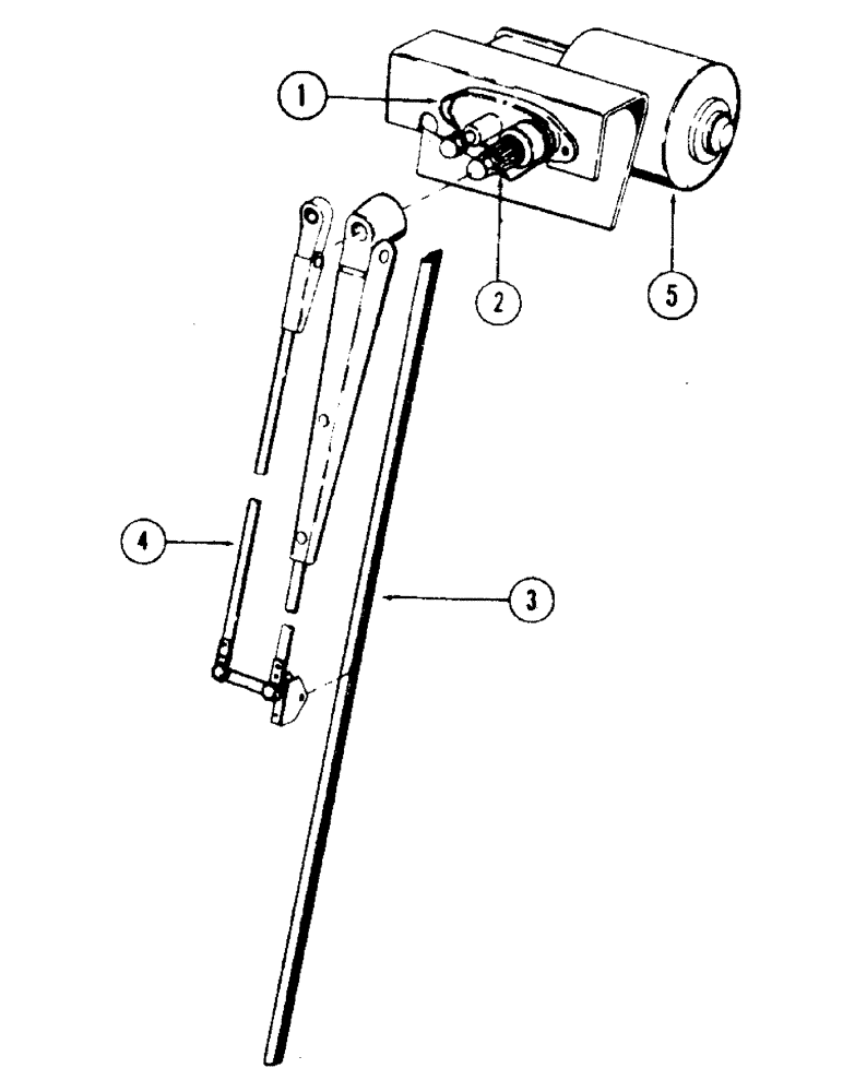 Схема запчастей Case 35 - (066) - WINDSHIELD WIPER AND ATTACHING PARTS, (USED ON UNITS WITH PIN 6266301 AND AFTER) (55) - ELECTRICAL SYSTEMS