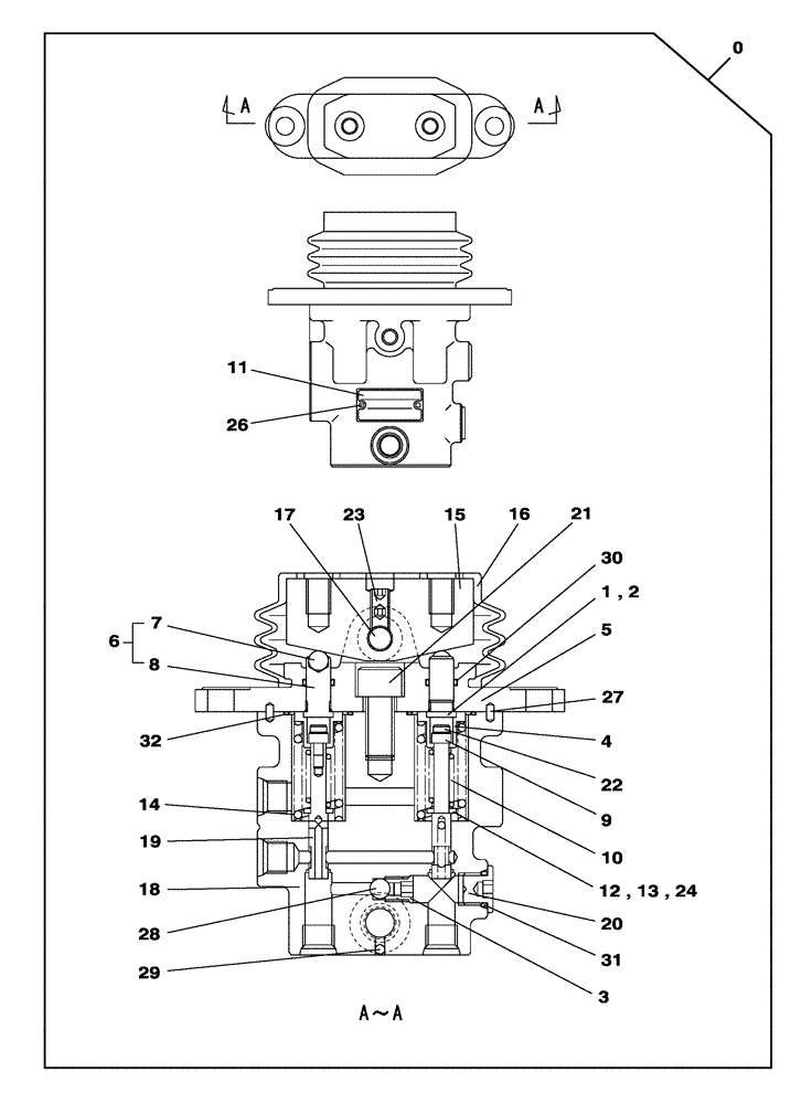 Схема запчастей Case CX145C SR - (35.356.AR) - FOOT CONTROL VALVE - OPTIONAL (35) - HYDRAULIC SYSTEMS