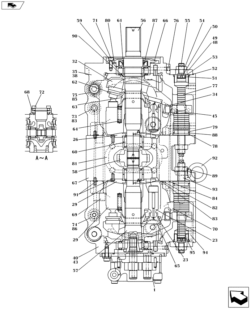 Схема запчастей Case CX145C SR - (35.106.AD[03]) - HYDRAULIC PUMP (35) - HYDRAULIC SYSTEMS