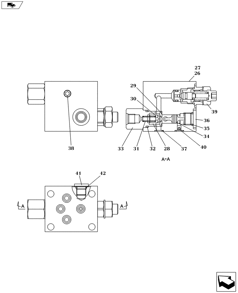 Схема запчастей Case CX130C - (35.741.AA[05]) - BLADE CYLINDER - LH, HBCV (35) - HYDRAULIC SYSTEMS