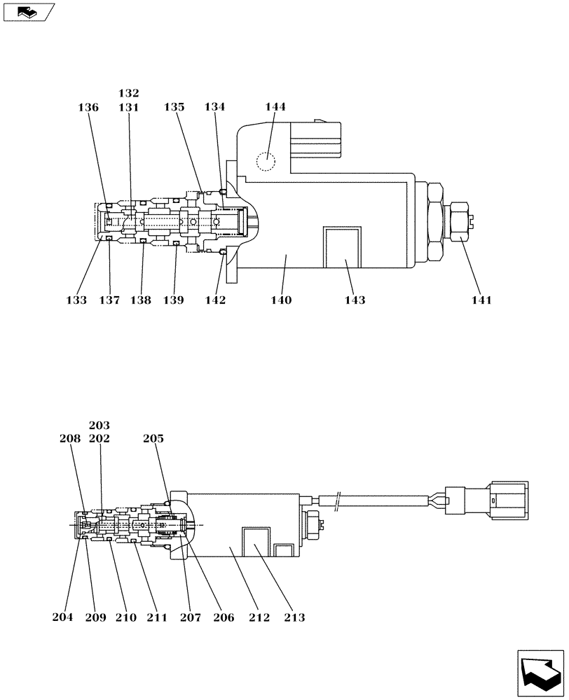 Схема запчастей Case CX160C - (35.106.AD[10]) - HYDRAULIC PUMP - SECOND OPTION (35) - HYDRAULIC SYSTEMS