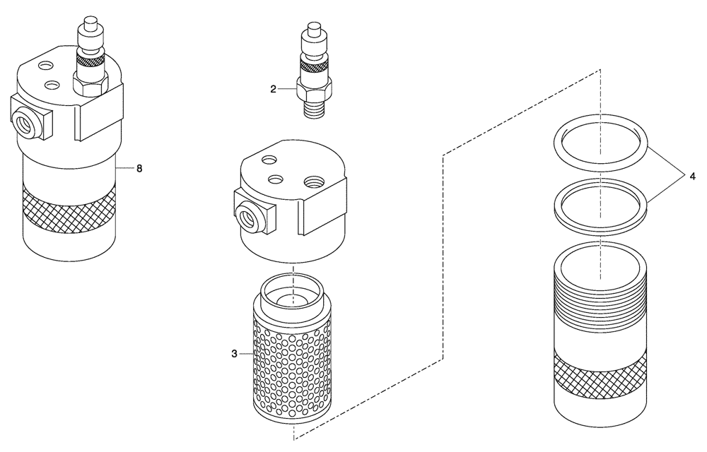 Схема запчастей Case 325 - (3.400A[13]) - BRAKE SYSTEM - HYDRAULIC OIL FILTER (89500401670) (09) - Implement / Hydraulics / Frame / Brakes